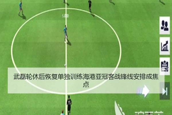 武磊轮休后恢复单独训练海港亚冠客战锋线安排成焦点